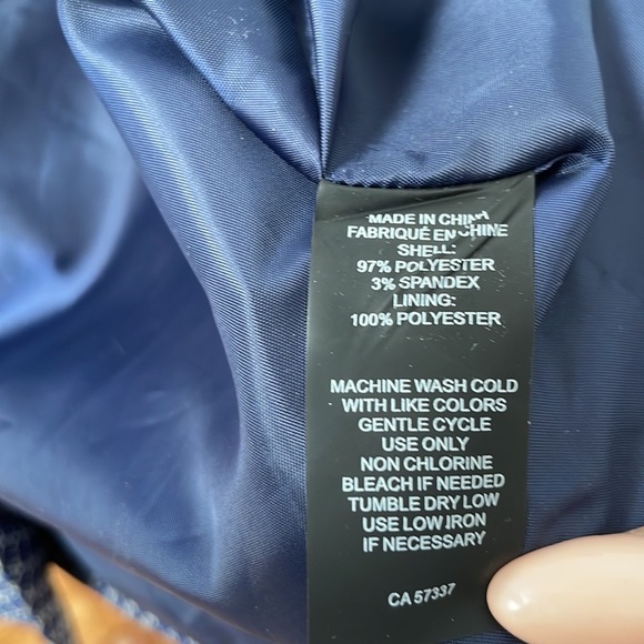Vince Camuto blue print patterned blazer - Picture 8 of 8
